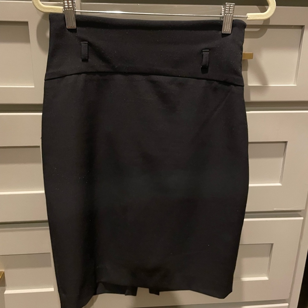 Lot of four work pencil skirts, size two and four, Express and Banana Republic